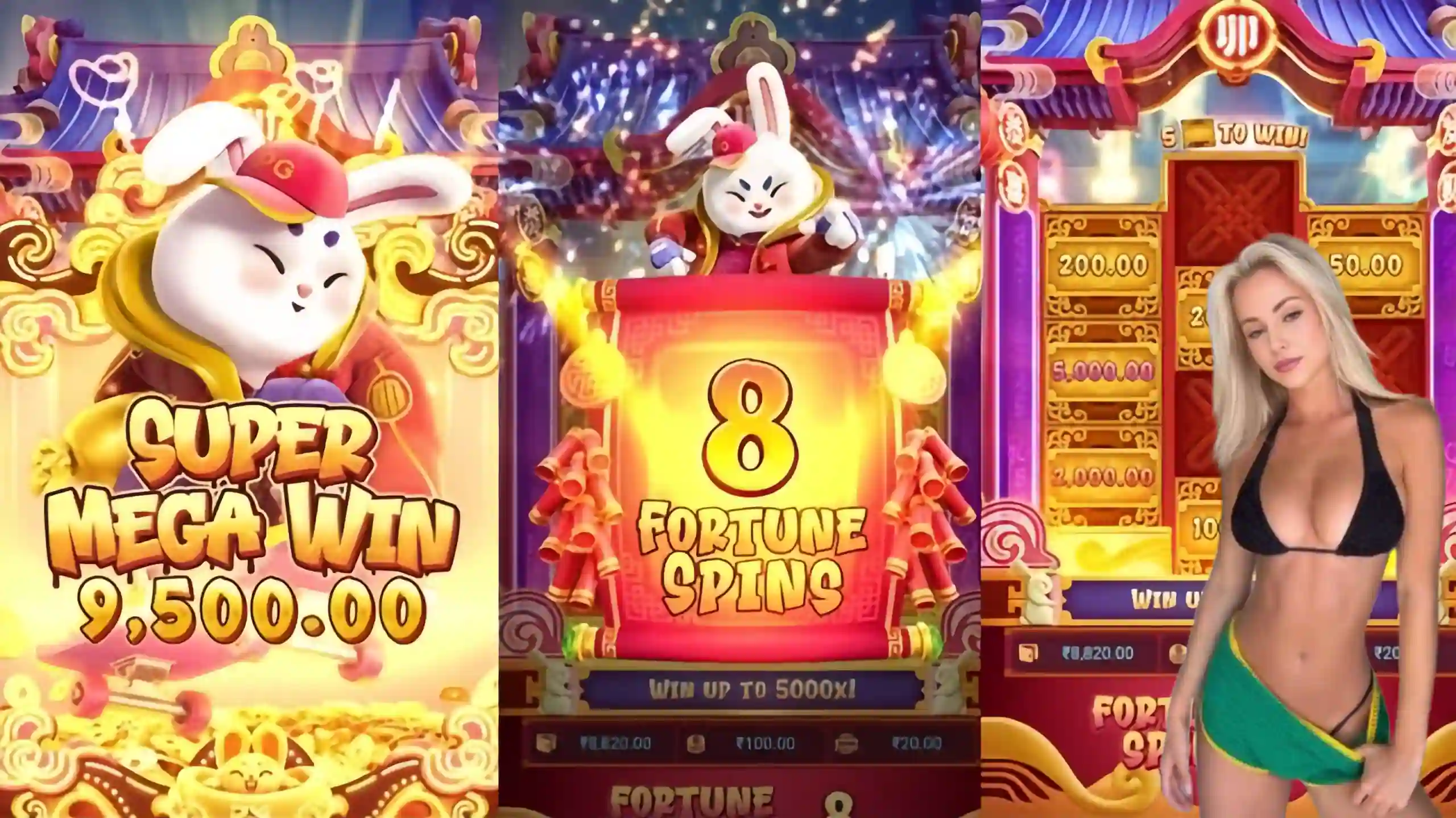 Wild Expansivo Fortune Rabbit 9x999 - Coelho Dourado que Expande